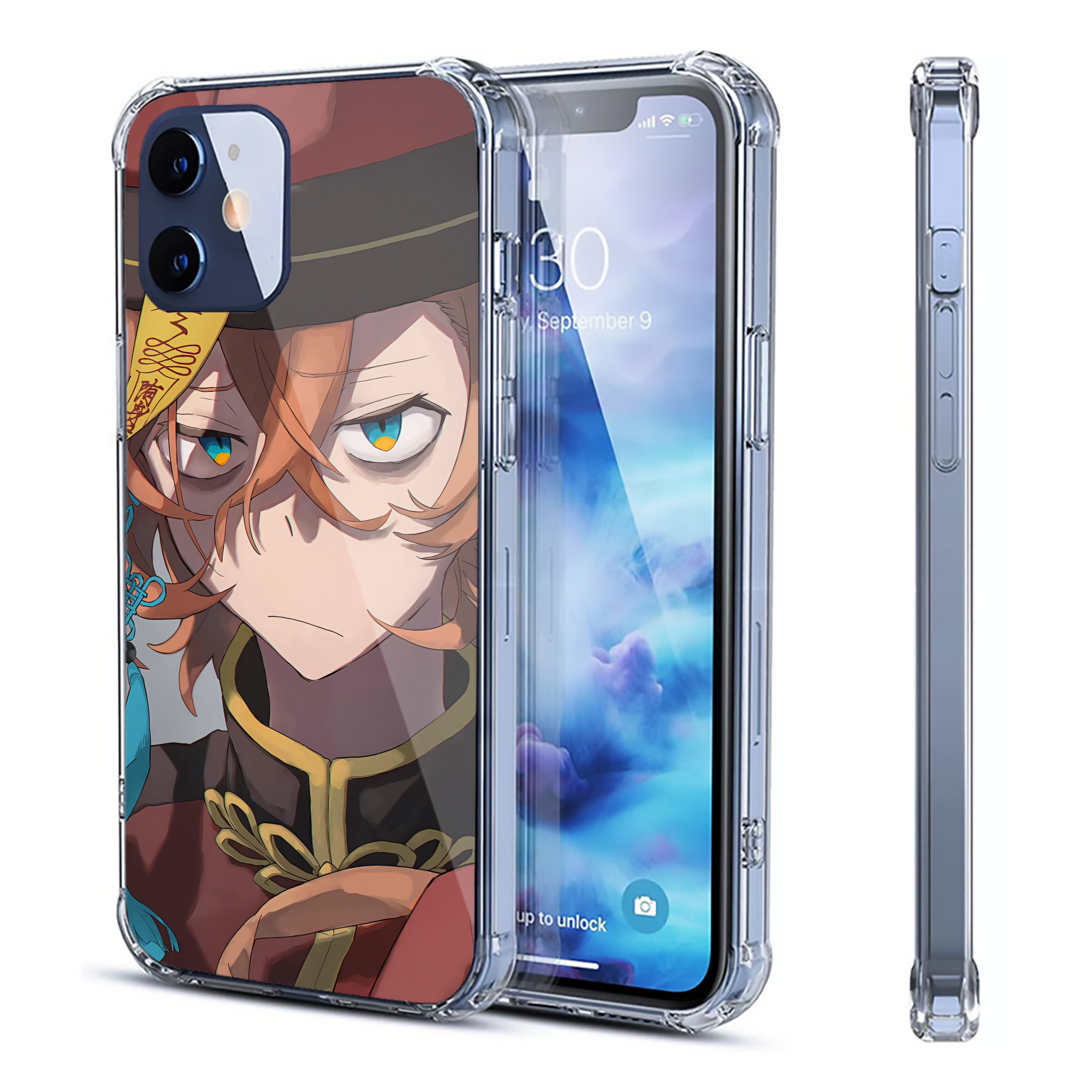 （画像用） 文豪ストレイドッグス Bungo Stray Dogs 【iPhone 12シリーズ対応】透明スマホケース（クリアソフトケース）